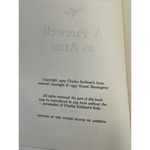 For Whom the Bell Tolls & Farewell Arms Ernest Hemingway 1968 Hardcover Scribner - Picture 6 of 12